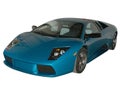 Blue fast car Royalty Free Stock Photo