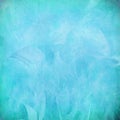 Blue feather abstract on paper Royalty Free Stock Photo