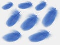 Blue feathers pattern