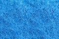 Blue felt texture. Full frame macro photography of wool fiber non-woven textile material. Abstract pattern background. Close-up Royalty Free Stock Photo