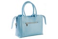 Blue female bag on a white background Royalty Free Stock Photo