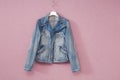 Blue female denim jacket