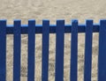 The blue fence