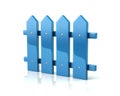 Blue fence icon