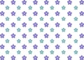 Blue and ferozi color flower pattern with white background