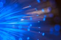 Blue fiber optic. Royalty Free Stock Photo