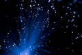 Blue fiber optic Royalty Free Stock Photo