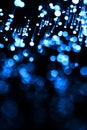 Blue fiber optic abstract Royalty Free Stock Photo