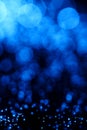 Blue fiber optic abstract