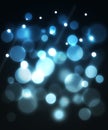 Blue fiber optic abstract background. Royalty Free Stock Photo