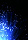 Blue Fiber Optic Cable