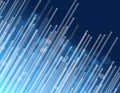 Blue fiber optic concept. Royalty Free Stock Photo