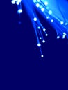 Blue fiber optics Royalty Free Stock Photo