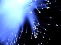 Blue fiber optics Royalty Free Stock Photo