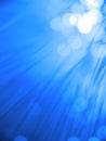 Blue fiber optics Royalty Free Stock Photo