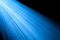 Blue fibre optic strands Royalty Free Stock Photo