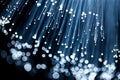 Blue fibre optical burst Royalty Free Stock Photo