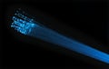 Blue Fibre Optics Royalty Free Stock Photo