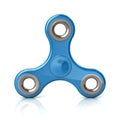 Blue fidget spinner