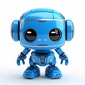 Eye-catching Blue Robot Funko Pop With Realistic Rendering