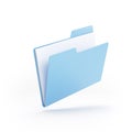 Blue file folder