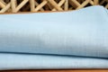 blue fine burlap fabric