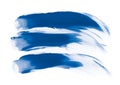 Blue fingerpaint Royalty Free Stock Photo