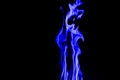 Blue Fire flames Royalty Free Stock Photo