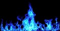 Blue Fire flames Royalty Free Stock Photo