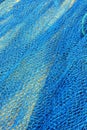 Blue fish net background Royalty Free Stock Photo