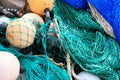 Blue fish net background Royalty Free Stock Photo