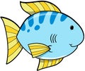 Blue Fish Vector