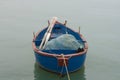 Blue fisherman boat in Adriatic