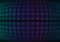 Blue fisheye abstract pixel curve background