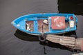 Blue fishing boat Royalty Free Stock Photo