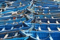 Blue Fishing boats