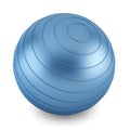 Blue fitness ball