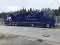 Blue FK Transporte truck.