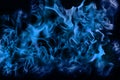 Blue flame fire conceptual abstract texture background Royalty Free Stock Photo