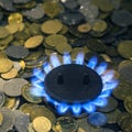 Energy crisis concept. High prices for natural gas Royalty Free Stock Photo
