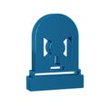 Blue Flasher siren icon isolated on transparent background. Emergency flashing siren.