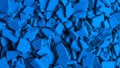 blue flat copper carbonate stones. macro photo Royalty Free Stock Photo