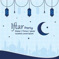 Islamic Holy Month, Iftar Party Square Banner