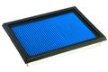 Blue Flat engine air filter. Royalty Free Stock Photo