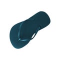 Blue flip flops isolated on white Royalty Free Stock Photo