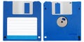 Blue floppy disk Royalty Free Stock Photo
