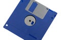 Blue floppy diskette, 1,44 MB Royalty Free Stock Photo