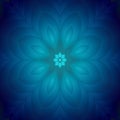 Blue floral fractal Royalty Free Stock Photo