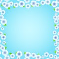 Blue Floral Frame