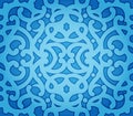 Blue Floral Seamless Pattern Royalty Free Stock Photo